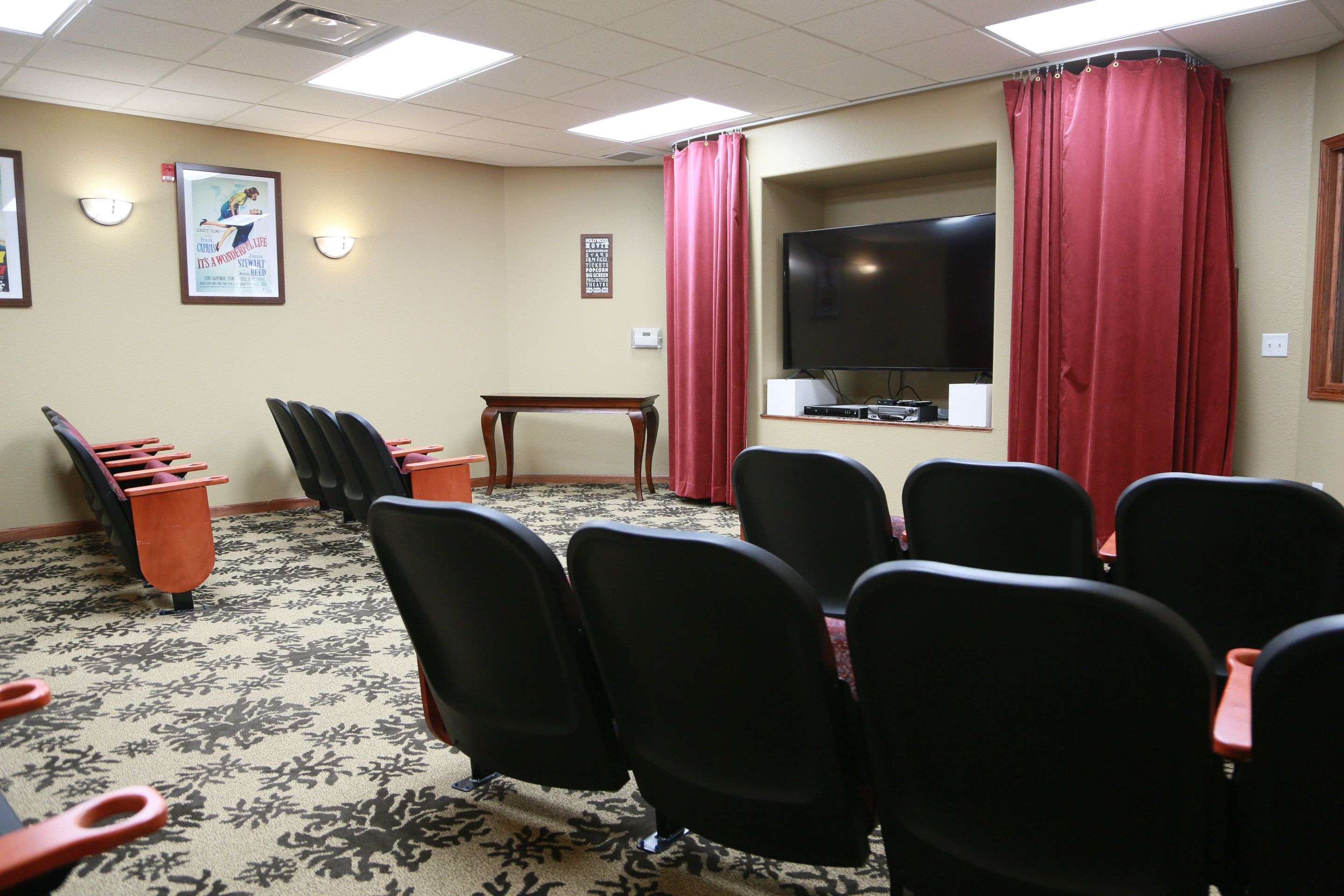 The Brook of Houghton Lake big screen tv room