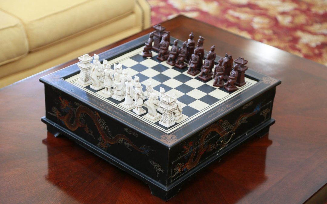 chess table at retirement home