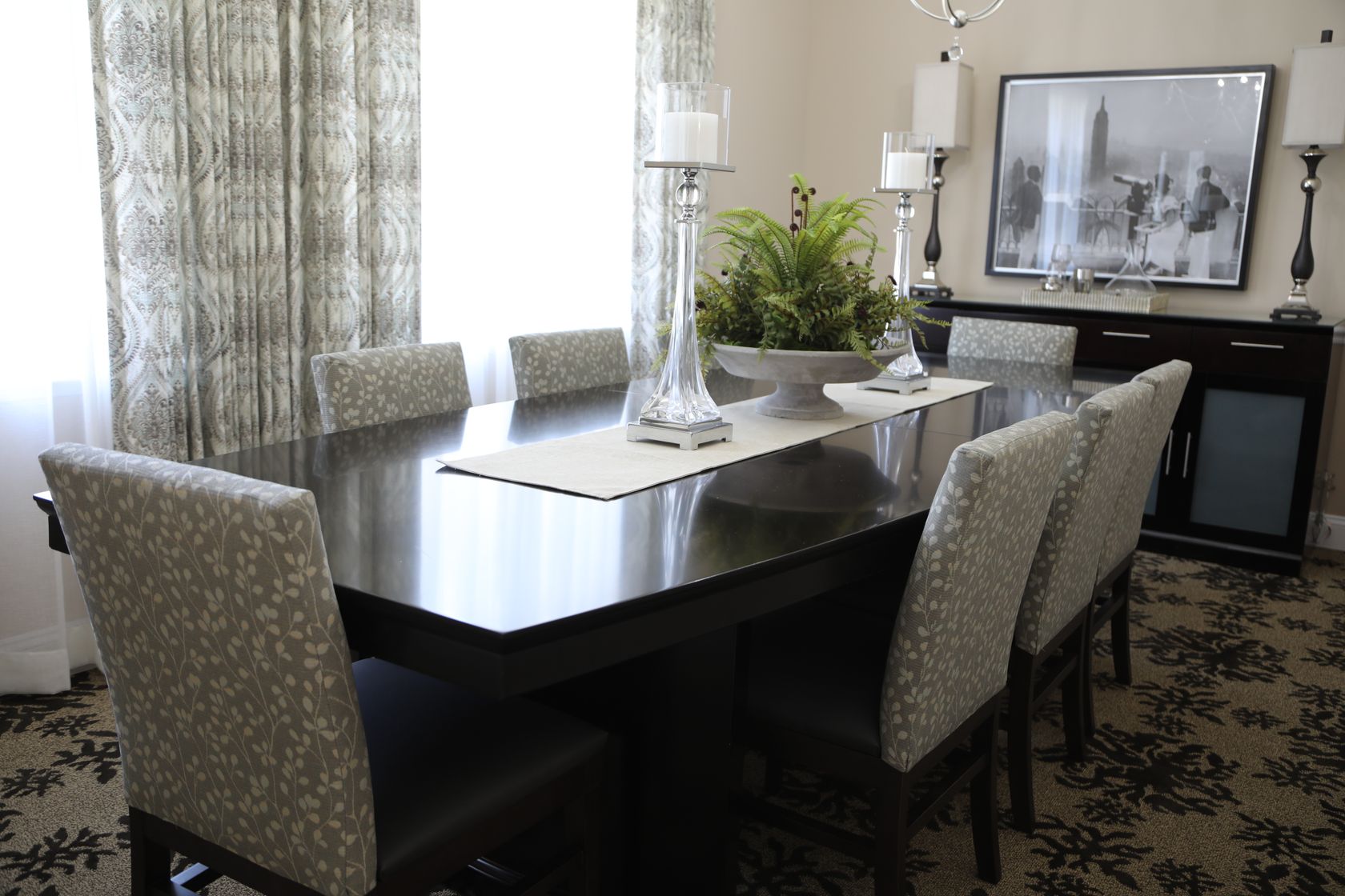 The Brook of Portland formal dining room for residents and guests